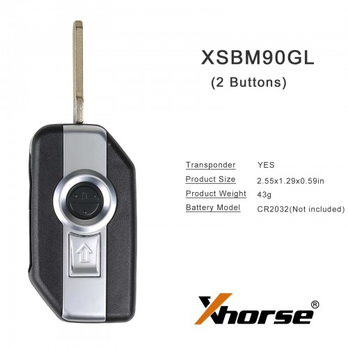 Xhorse BMW Motorcycle OBD Key Learning Licence Avec BMW Motorcycle Smart Clé 2PCS